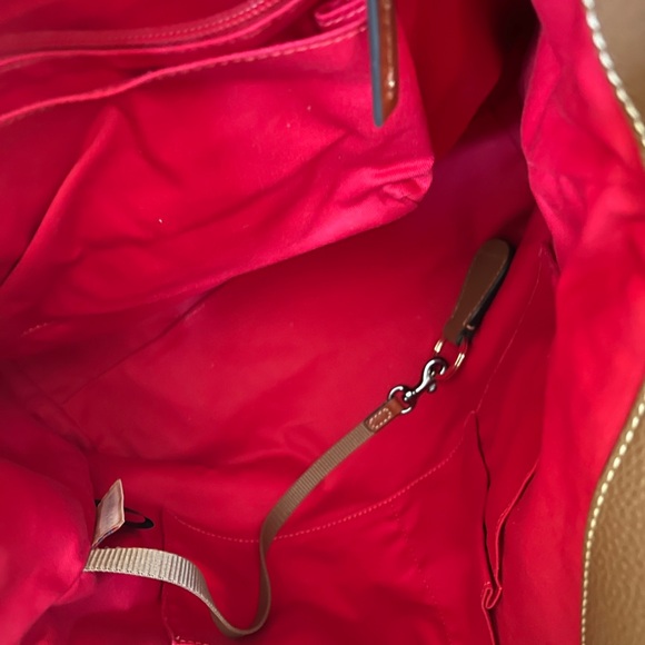 Dooney and Bourke Tan and Amber color Hobo Loc Satchel, 3 pieces - Picture 9 of 11